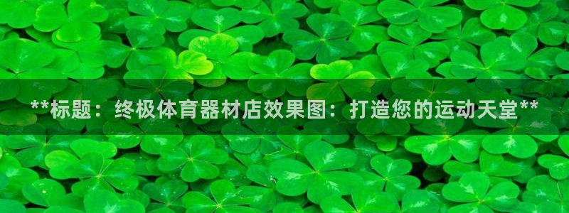 富联超市：**标题：终极体育器材店效果图：打造您的运