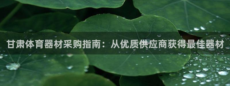 富联平台微信怎么注销：甘肃体育器材采购指南：从优质供