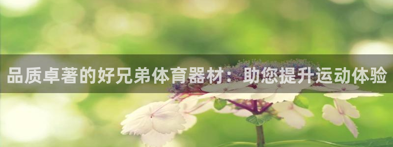富联官方网站入口网址：品质卓著的好兄弟体育器材：助您