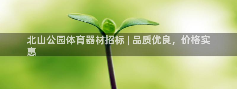 富联娱乐登录注册入口官网下载：北山公园体育器材招标 