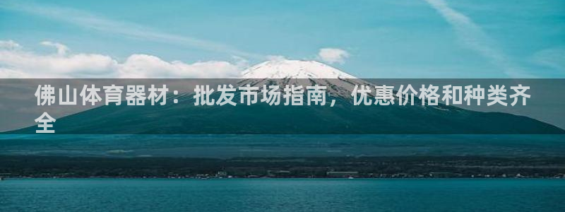 富联娱乐平台开户流程：佛山体育器材：批发市场指南，优
