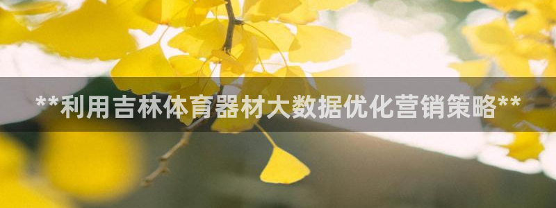 富联娱乐平台开户流程及时间：**利用吉林体育器材大数