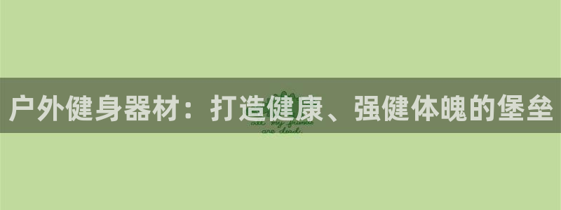 富联是什么平台：户外健身器材：打造健康、强健体魄的堡垒